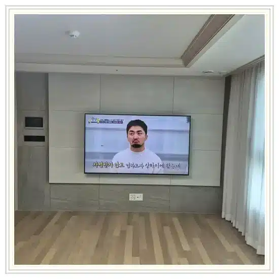 강릉송정신원아침도시 벽걸이TV 설치 상담 참고 이미지 첫 번째